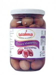 Oliwki fioletowe marokańskie w słoiku 500 g Walima