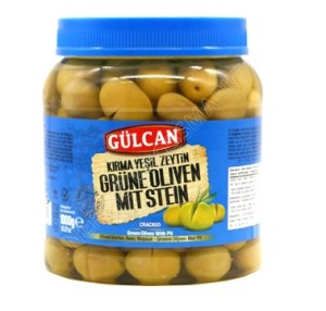 Oliwk Zielone z Pestką Pet 1000 g Gülcan